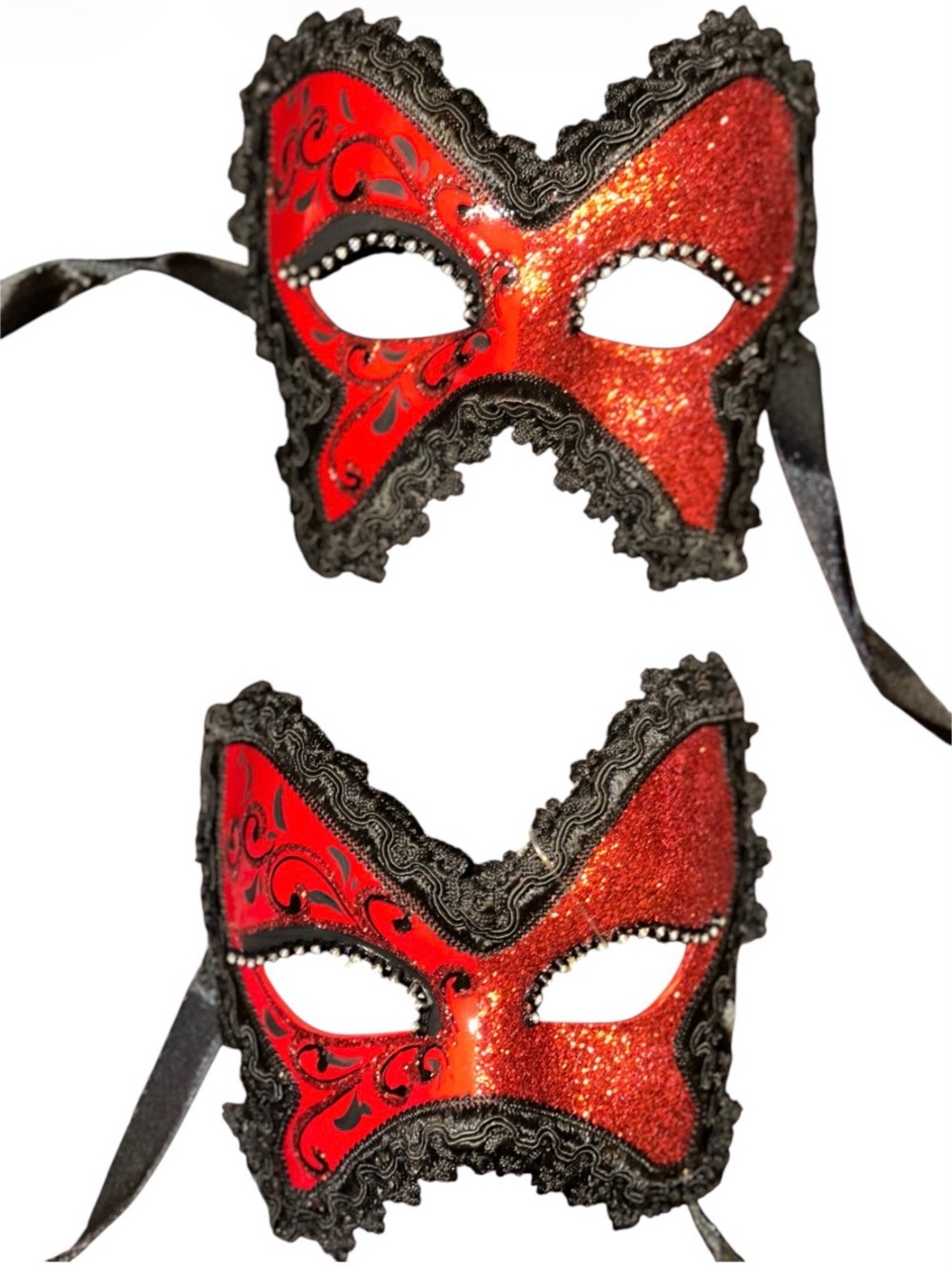 Authentic Venetian Masquerade Mask - Hand Made in Italy (NWT) Red